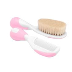 Chicco Chicco Infant Hairbrush and Comb Pink 