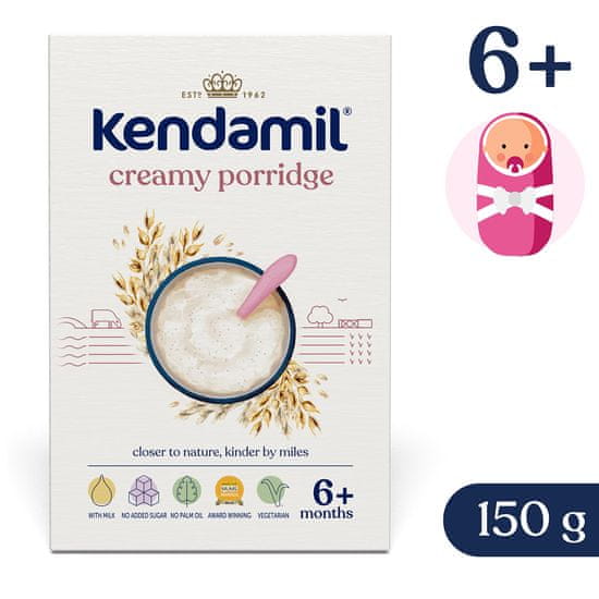 Kendamil mliečna krémová ovsená kaša (150 g)