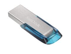 SanDisk Ultra Flair/128GB/USB 3.0/USB-A/Modrá