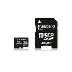 Transcend Pamäťová karta MicroSDHC 8GB UHS-I U1 (90MB/ s) + adapter