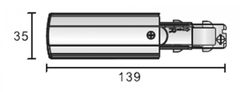 Light Impressions Deko-Light 3-fázový koľajnicový systém - D Line DALI elektrické napájanie pravé, čierna 710517