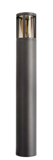 Light Impressions Deko-Light stojacie svietidlo - Facado II okrúhle tónované 650mm, 1x max 20 W, E27, šedá 730499