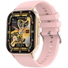 Wotchi AMOLED Smartwatch W26HK – Gold - Pink