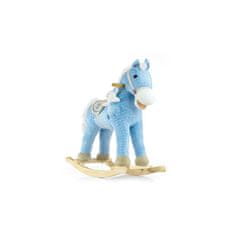 MILLY MALLY Hojdací koník s melódiou Pony modrý