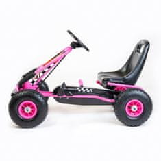 Baby Mix Detská šliapacia motokára Go-kart Razor ružová