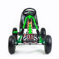 Baby Mix Detská šliapacia motokára Go-kart Razor zelená