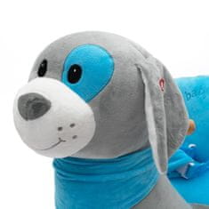 Baby Mix Hojdacia hračka s melódiou psík modrý
