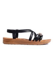 Amiatex Dámske sandále 108885 + Nadkolienky Gatta Calzino Strech, čierne, 40