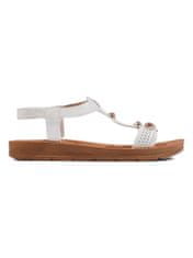 Amiatex Dámske sandále 108901 + Nadkolienky Gatta Calzino Strech, biele, 37