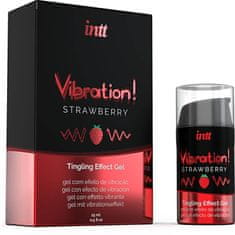 INTT Intt Vibration! Tingling Gel (Strawberry), gél na stimuláciu pier a klitorisu