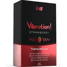 INTT Intt Vibration! Tingling Gel (Strawberry), gél na stimuláciu pier a klitorisu