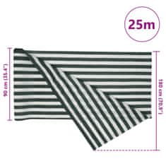 Vidaxl Tieniaca sieť zeleno-biela 1,8x25 m HDPE 195 g/m²