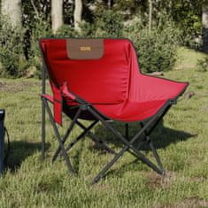 Petromila vidaXL Kempingové stoličky s vreckom skladacie 2 ks červené