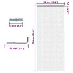 Petromila vidaXL Záves na dvere 90x220 cm hliník