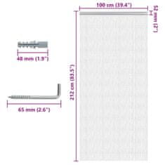 Petromila vidaXL Záves na dvere 100x212 cm hliník