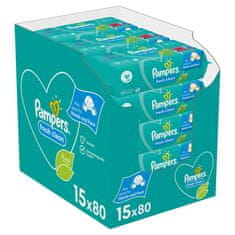 Pampers Fresh Clean Obrúsky vlhčené 15 Balenie = 1200 ks