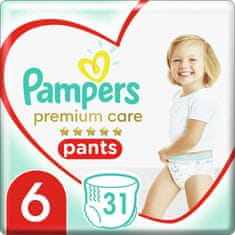 Pampers Premium Care Pants Nohavičky plienkové jednorazové 6 (16 kg+) 31 ks