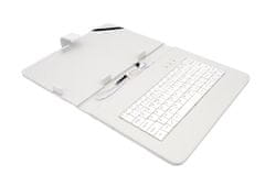 AIREN AiTab Leather Case 4 with USB klávesnica 10" WHITE (SK/SK/DE/UK/US.. layout)