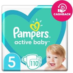 Pampers Active Baby Plienky jednorazové 5 (11-16 kg) 110 ks