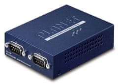 Planet Planét konvertor RS-232/422/485 na IP, 2x COM, 100Mb, -10~+60°C, SNMP+Telnet