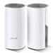 TP-LINK Deco E4 (2-Pack) AC1200 Whole-Home Mesh Wi-Fi System, Qualcomm CPU, 867Mbps at 5GHz+300Mbps at 2.4GHz, 2 10/100Mb