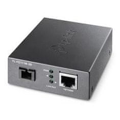 TP-LINK "10/100 Mbps RJ45 až 100 Mbps Single-mode SC WDM Bi-Directional Fiber ConverterPORT: 1× 100 Mbps SC Port, 1× 10/