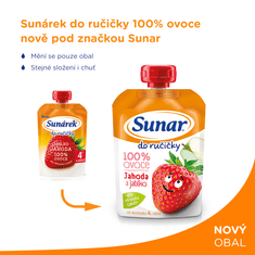 Sunar Kapsička Do ručičky jahoda, jablko 100 g