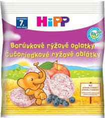 HiPP 7x BIO čučoriedkové ryžové oblátky pre deti 30 g