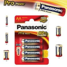 PANASONIC Alkalická batéria AA Pro Power LR6 4ks