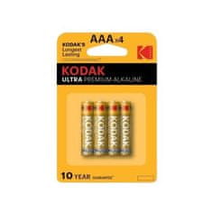 KODAK Batéria AAA ULTRA PREMIUM alkalická 4 ks, blister