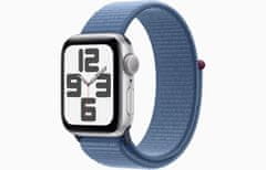 Apple Watch SE/40mm/Silver/Šport Band/Winter Blue