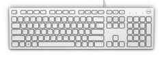 DELL KB216/Drôtová USB/US layout/Biela