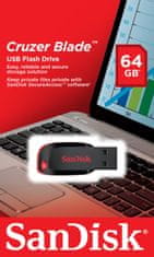 SanDisk Cruzer Blade/64GB/USB 2.0/USB-A/Čierna