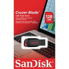 SanDisk Cruzer Blade/128GB/USB 2.0/USB-A/Čierna