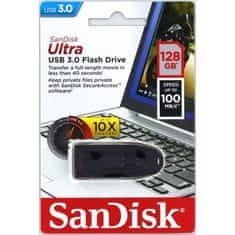 SanDisk Ultra/128GB/USB 3.0/USB-A/Čierna