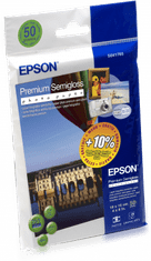 Epson Premium Semigloss Photo Paper, 100x150 mm, 50x