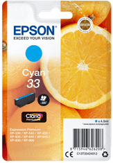 Epson Singlepack Cyan 33 Claria Premium Ink