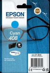 Epson atramentová náplň Singlepack 408L DURABrite Ultra Ink/ C4810DTWF/ azúrová