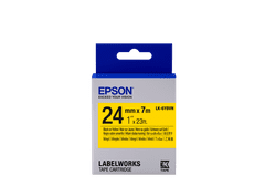 Epson Tape Cartridge LK-6YBVN Vinyl, Black/Yellow 24 mm / 7m