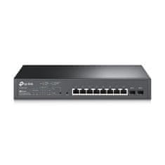 TP-LINK &quot;JetStream 10-Port Gigabit Smart Switch with 8-Port PoE+ PORT: 8× Gigabit PoE+ Ports, 2× Gigabit SFP SlotsSPE