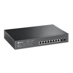 TP-LINK &quot;JetStream 10-Port Gigabit Smart Switch with 8-Port PoE+ PORT: 8× Gigabit PoE+ Ports, 2× Gigabit SFP SlotsSPE