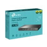 TP-LINK Switch TL-SG105PP-M2 1x 2,5 GLAN, 4x 2,5 GLAN s PoE++, 123W