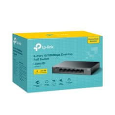 TP-LINK Switch LS106LP 2x LAN, 4x LAN s PoE, 41W