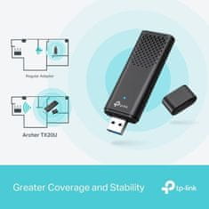 TP-LINK USB klient Archer TX20U AX 1800 adaptér, 2,4/5GHz, USB 3.0