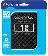 VERBATIM Store´n´ Go 2,5&quot; GEN2 1TB USB 3.0 čierny