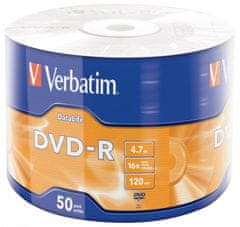 VERBATIM DVD-R DataLife 4,7 GB/ 16x/ 50pack/ wrap