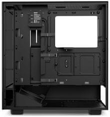 NZXT skriňa H5 Elite edition / 3x120 mm (2xRGB) fan / USB 3.0 / USB-C 3.1 / priehľadná bočnica aj predný panel / čierna