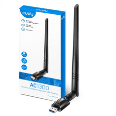 Cudy AC1300 Wi-Fi USB 3.0 sieťová karta, ext. anténa (WU1400)