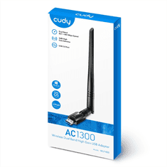 Cudy AC1300 Wi-Fi USB 3.0 sieťová karta, ext. anténa (WU1400)