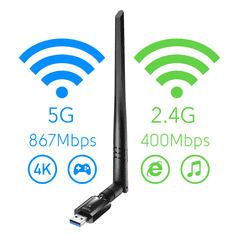 Cudy AC1300 Wi-Fi USB 3.0 sieťová karta, ext. anténa (WU1400)